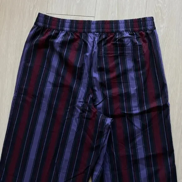 Madewell Alexa Chung Ernie Poplin Pant Womens Large Striped - Picture 7 of 9